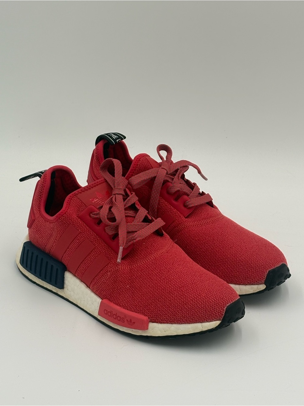 Adidas NMD R1 Vivid Red Boost Sneakers Women's 7.5 S76013 Running Shoes